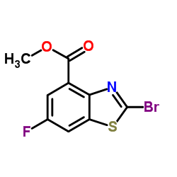 Methyl 2-bromo-6-fluoro-1,3-benzothiazole-4-carboxylate Structure
