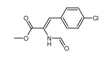 methyl 3-(4-chlorophenyl)-2-formamidoacrylate Structure