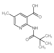 5-Methyl-2-pivalamidonicotinic acid structure