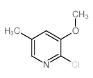 2-氯-3-甲氧基-5-甲基吡啶结构式