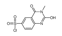 3-methyl-2,4-dioxo-1,2,3,4-tetrahydro-6-quinazolinesulfonyl chloride(SALTDATA: FREE) structure