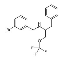 N-(3-Bromobenzyl)-1-phenyl-3-(trifluoromethoxy)-2-propanamine结构式