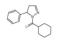 1-Cyclohexylcarbonyl-5-phenyl-2-pyrazoline Structure