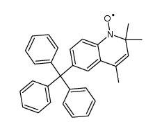 2,2,4-trimethyl-6-triphenylmethyl-1,2-dihydroquinoline 1-oxide Structure