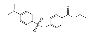 4-(ethoxycarbonyl)phenyl 4-(dimethylamino)benzenesulfonate结构式