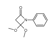 4,4-Dimethoxy-1-phenyl-2-azetidinone结构式