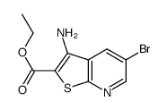 ethyl 3-amino-5-bromothieno[2,3-b]pyridine-2-carboxylate结构式