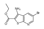 ethyl 3-amino-5-bromothieno[2,3-b]pyridine-2-carboxylate structure