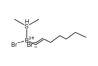 (1E)-1-heptenyldibromoborane-dimethylsulfide complex Structure