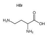 (+/-)-2,4-diamino-butyric acid , monohydrobromide Structure