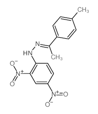 Ethanone,1-(4-methylphenyl)-, 2-(2,4-dinitrophenyl)hydrazone结构式