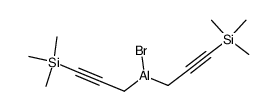 bis(3-(trimethylsilyl)prop-2-yn-1-yl)aluminum bromide结构式