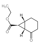 Ethyl (1a,6a,7a)-2-oxo-bicyclo-[4.1.0]heptane-7-carboxylate结构式