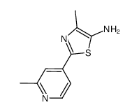 4-methyl-2-(2-methylpyridin-4-yl)thiazol-5-amine结构式