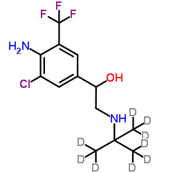 Mabuterol-D9 structure