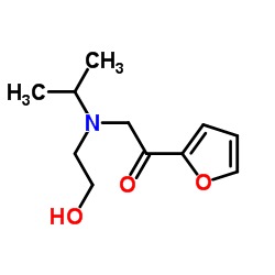 1-(2-Furyl)-2-[(2-hydroxyethyl)(isopropyl)amino]ethanone结构式