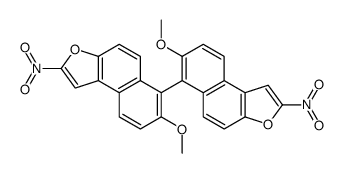7-methoxy-6-(7-methoxy-2-nitrobenzo[e][1]benzofuran-6-yl)-2-nitrobenzo[e][1]benzofuran Structure