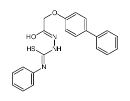 1-phenyl-3-[[2-(4-phenylphenoxy)acetyl]amino]thiourea结构式