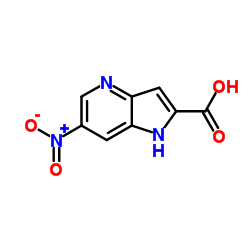 6-Nitro-4-azaindole-2-carboxylic acid structure
