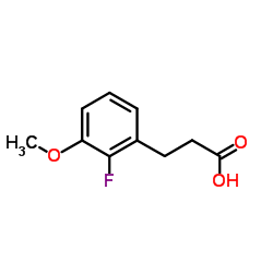 3-(2-Fluoro-3-methoxyphenyl)propanoic acid Structure