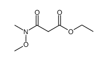 ethyl 3-(methoxy(methyl)amino)-3-oxopropanoate Structure