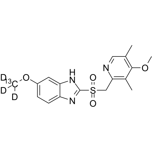 奥美拉唑EP杂质A 13C,d3结构式
