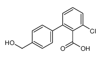2-chloro-6-[4-(hydroxymethyl)phenyl]benzoic acid结构式
