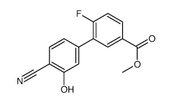 methyl 3-(4-cyano-3-hydroxyphenyl)-4-fluorobenzoate结构式