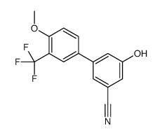 3-hydroxy-5-[4-methoxy-3-(trifluoromethyl)phenyl]benzonitrile Structure