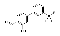 4-[2-fluoro-3-(trifluoromethyl)phenyl]-2-hydroxybenzaldehyde结构式