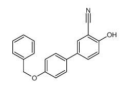 2-hydroxy-5-(4-phenylmethoxyphenyl)benzonitrile结构式