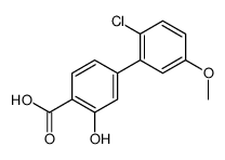 4-(2-chloro-5-methoxyphenyl)-2-hydroxybenzoic acid结构式