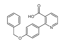 2-(4-phenylmethoxyphenyl)pyridine-3-carboxylic acid结构式