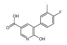 5-(4-fluoro-3-methylphenyl)-6-oxo-1H-pyridine-3-carboxylic acid Structure