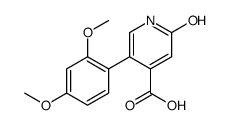 5-(2,4-dimethoxyphenyl)-2-oxo-1H-pyridine-4-carboxylic acid结构式