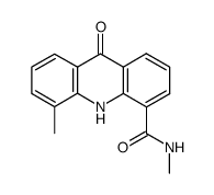 9,10-dihydro-N,5-dimethyl-9-oxo-4-acridinecarboxamide结构式