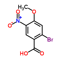 2-Bromo-4-methoxy-5-nitrobenzoic acid结构式