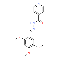 N-[(E)-(2,4,5-trimethoxyphenyl)methylideneamino]pyridine-4-carboxamide Structure