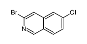 3-Bromo-6-chloroisoquinoline结构式