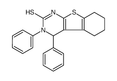 3,4-diphenyl-1,4,5,6,7,8-hexahydro-[1]benzothiolo[2,3-d]pyrimidine-2-thione结构式
