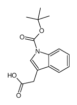 2-(1-(叔-丁氧羰基)-1H-吲哚-3-基)乙酸图片