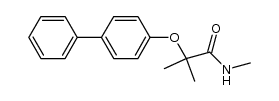 2-([1,1'-biphenyl]-4-yloxy)-N,2-dimethylpropanamide Structure