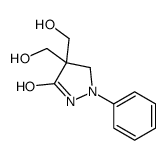 4,4-bis(hydroxymethyl)-1-phenylpyrazolidin-3-one结构式