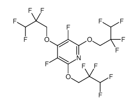 3,5-difluoro-2,4,6-tris(2,2,3,3-tetrafluoropropoxy)pyridine结构式