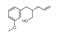 (S)-2-(3-methoxybenzyl)pent-4-en-1-ol结构式