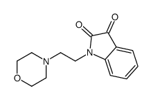 1-(2-morpholin-4-ylethyl)indole-2,3-dione结构式