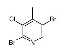 2,5-dibromo-3-chloro-4-methylpyridine Structure