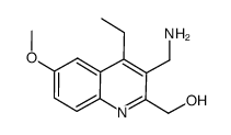 (3-(aminomethyl)-4-ethyl-6-methoxyquinolin-2-yl)methanol Structure