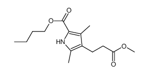 butyl 4-(3-methoxy-3-oxopropyl)-3,5-dimethyl-1H-pyrrole-2-carboxylate结构式
