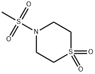 4-methanesulfonyl-1lambda6-thiomorpholine-1,1-dione structure